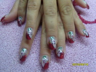 Best Nails - Üveg hatású piros